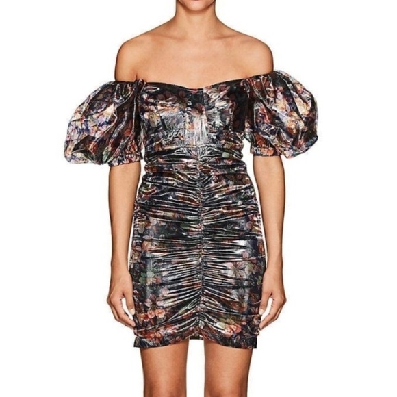 Isabel Marant Oxalis Ruched Mini Dress Runway - Picture 1 of 11
